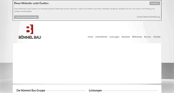 Desktop Screenshot of boemmelbau.de