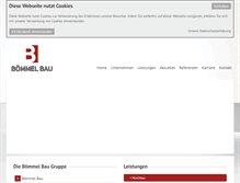 Tablet Screenshot of boemmelbau.de